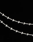 Sterling Silver Diamond-Cut Moon Chain Necklace