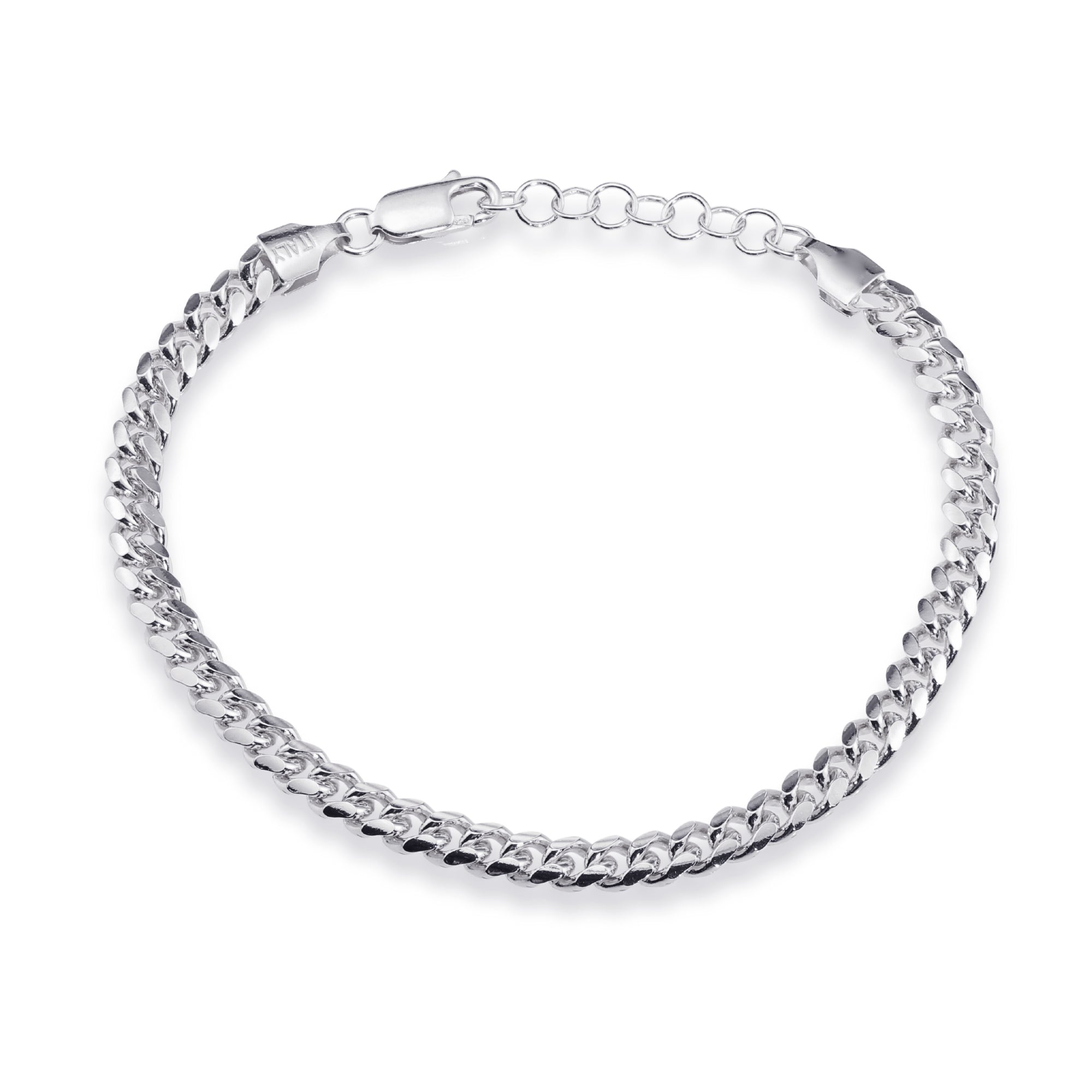 925 Sterling Silver Miami Cuban Link Bracelet, 5mm Thick