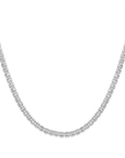 Sterling Silver Diamond-Cut Ice Chain Necklace