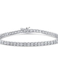 Sterling Silver Simulated Diamond Tennis Bracelet