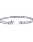 Sterling Silver Simulated Diamond Tennis Bracelet