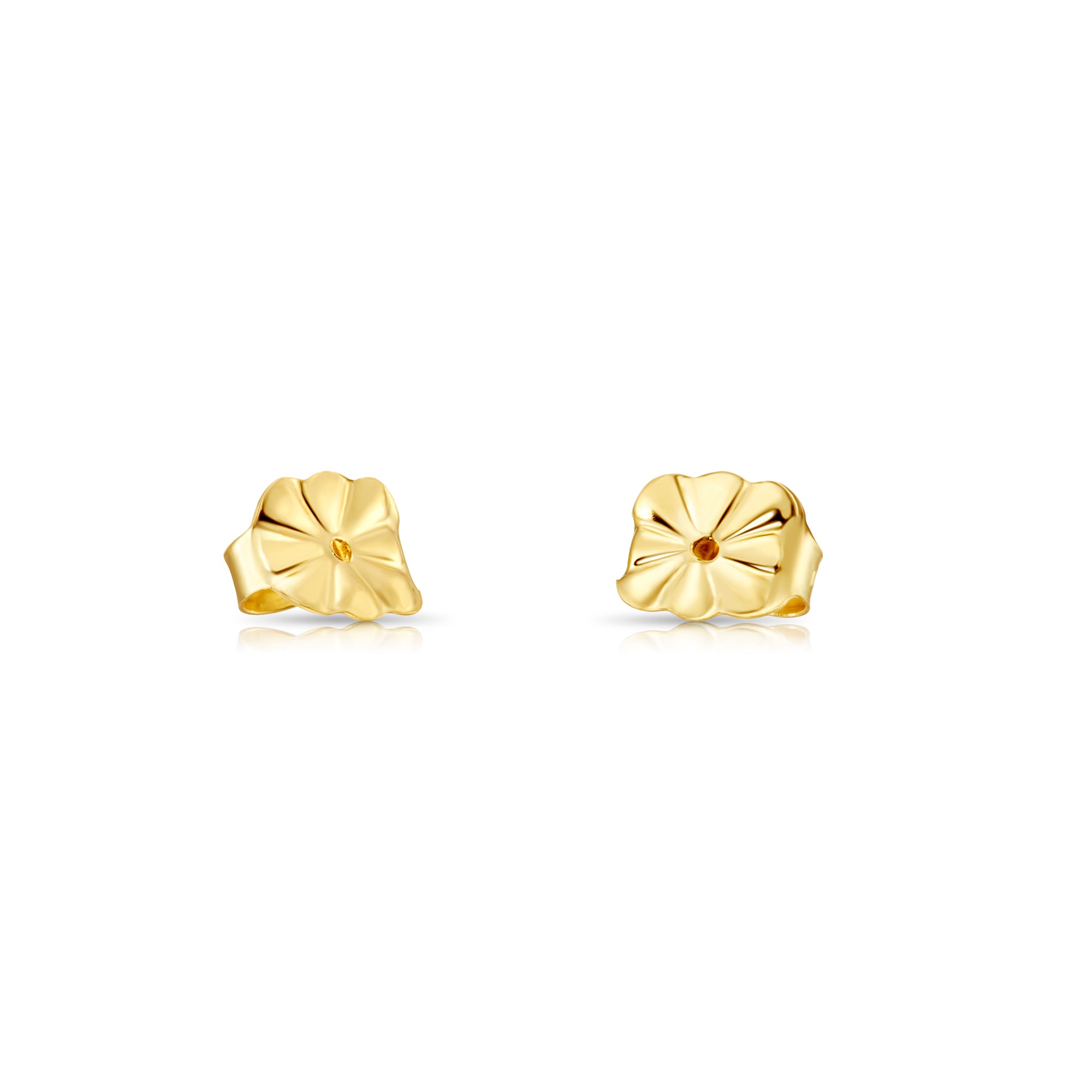14k Gold Fancy Push Backings, Larger and Comfortable Additional Full Pair Replacement