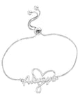 Sterling Silver Always My Heart Adjustable Bracelet