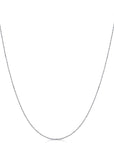 14K White Gold Diamond-Cut Singapore Chain Necklace