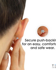 925 Sterling Silver Nemo Clownfish Enamel Studs, Pushback