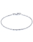 Sterling Silver Diamond-Cut Bead Bracelet