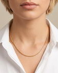 14K Gold Plated Italian Box Chains, Solid Sterling Silver, With Lobster Lock