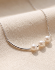 925 Sterling Silver Freshwater Pearl Necklace, 18 inch