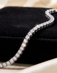 Sterling Silver Simulated Diamond Tennis Bracelet