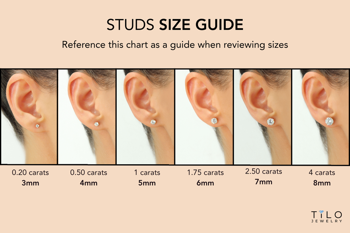 14K Yellow Gold Cubic Zirconia Stud Earrings With Screwbacks