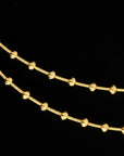 14K Gold Over Sterling Silver Diamond-Cut Moon Chain Necklace