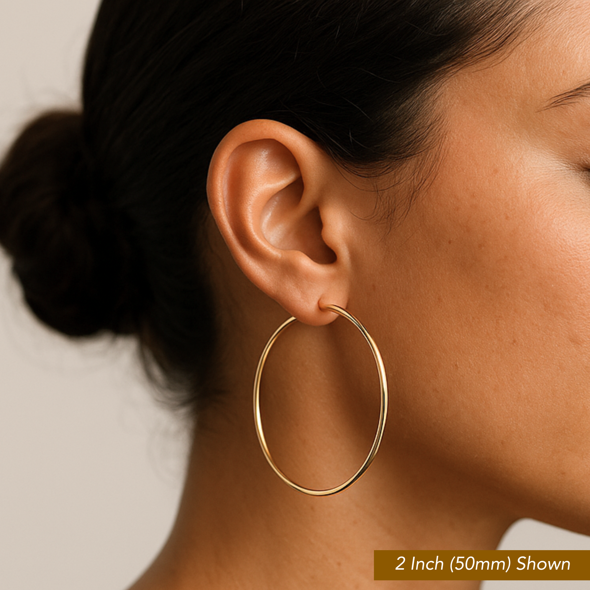 Single Replacement 10k Yellow Gold Classic Hoop Earring, 2mm