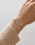 Sterling Silver Always In My Heart Adjustable Bracelet