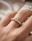 14K Yellow Gold Round Brilliant-Cut 1 Carat Engagement Ring