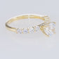 14K Yellow Gold Solitaire Round Brilliant Engagement Ring With Side Stones, By TILO Jewelry