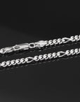 Sterling Silver Italian Figaro Chain Bracelet