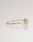 10K Yellow Gold Dainty Flower Ring