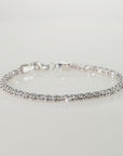 Sterling Silver Diamond-Cut Ice Chain Bracelet