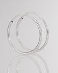 Sterling Silver Endless Hoop Earrings, 4 Pair Set, 10mm, 12mm, 14mm, 16mm