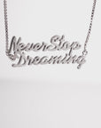 Sterling Silver Never Stop Dreaming Adjustable Bracelet