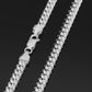 Solid Silver 5mm Cuban Chains, Italian 925 Pure Sterling Silver, Strong Lobster Lock