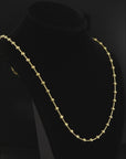 14K Gold Over Sterling Silver Diamond-Cut Moon Chain Necklace