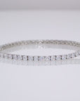 Sterling Silver Simulated Diamond Tennis Bracelet