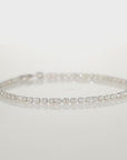 Sterling Silver Diamond-Cut Bead Bracelet