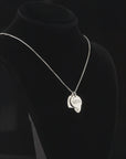 Sterling Silver Love, Faith, Hope Pendant Charm Necklace