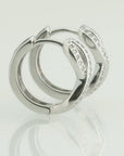 Sterling Silver Infinity Huggie Hoop Earrings
