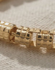 14K Gold Plated Italian Ice Chain Bracelet, Solid Sterling Silver, 5mm Thick
