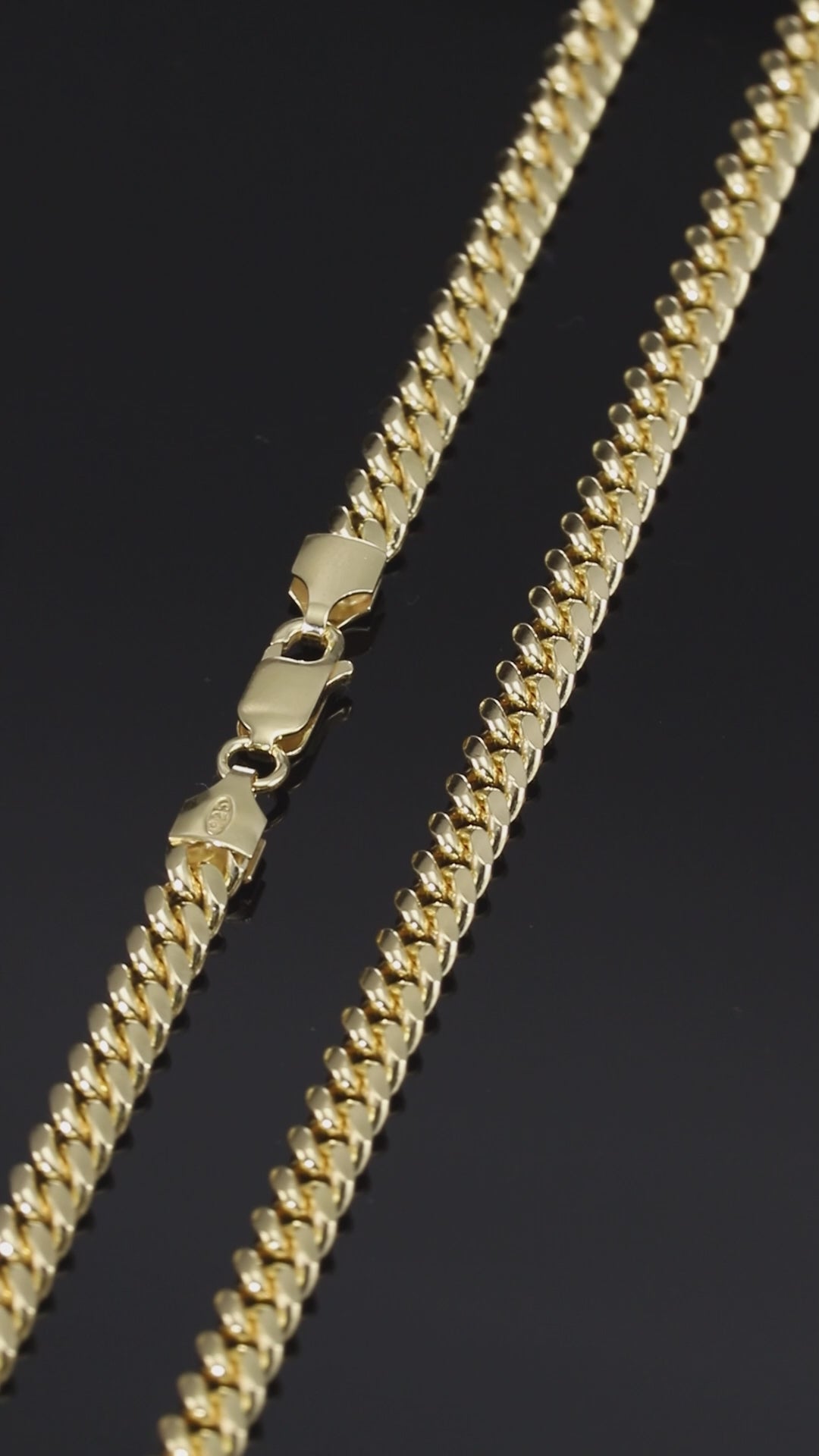 14K 3.5 mm Mariner Chain Link Necklace 16 Inches