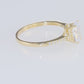 14K Yellow Gold Oval-Shaped Solitaire Engagement Ring With Side Stones, By TILO Jewelry