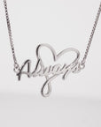 Sterling Silver Always My Heart Adjustable Bracelet