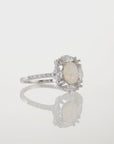 Sterling Silver Fire Opal Ring