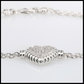 Sterling Silver Heart Bracelet, Italian Handmade Love Style Jewelry