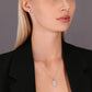 Sterling Silver Solitaire Teardrop Necklace