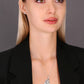 Sterling Silver Double Dangling Heart Necklace