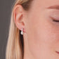 Sterling Silver Teardrop Dangle Stud Earrings