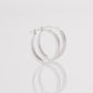 14k Gold Small Oval Flat Hoop Earrings