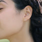 10k Yellow Gold Tiny Lucky Horseshoe Stud Earrings