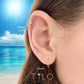SET OF 3! 14k Gold Round Endless Hoop Earrings