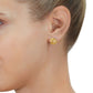 14k Yellow Gold Large Love Knot Earrings, 11mm