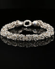 Handmade Byzantine Rope Chain Bracelet. Unisex in Sterling Silver