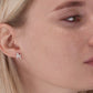 Sterling Silver Poodle Stud Earrings