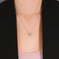 Sterling Silver Round Charm Necklace