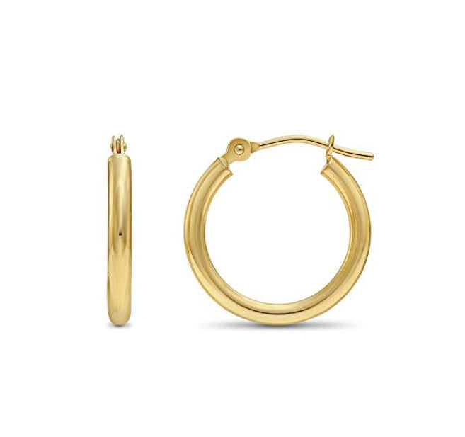 Single Replacement - 14k Gold Classic Hoop Earring - 16mm