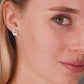 Sterling Silver Royal Crown Stud Earrings