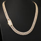 14K Yellow Gold Diamond Miami Cuban Link Chain Necklace, 22"