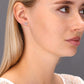 Sterling Silver Halo Stud Earrings